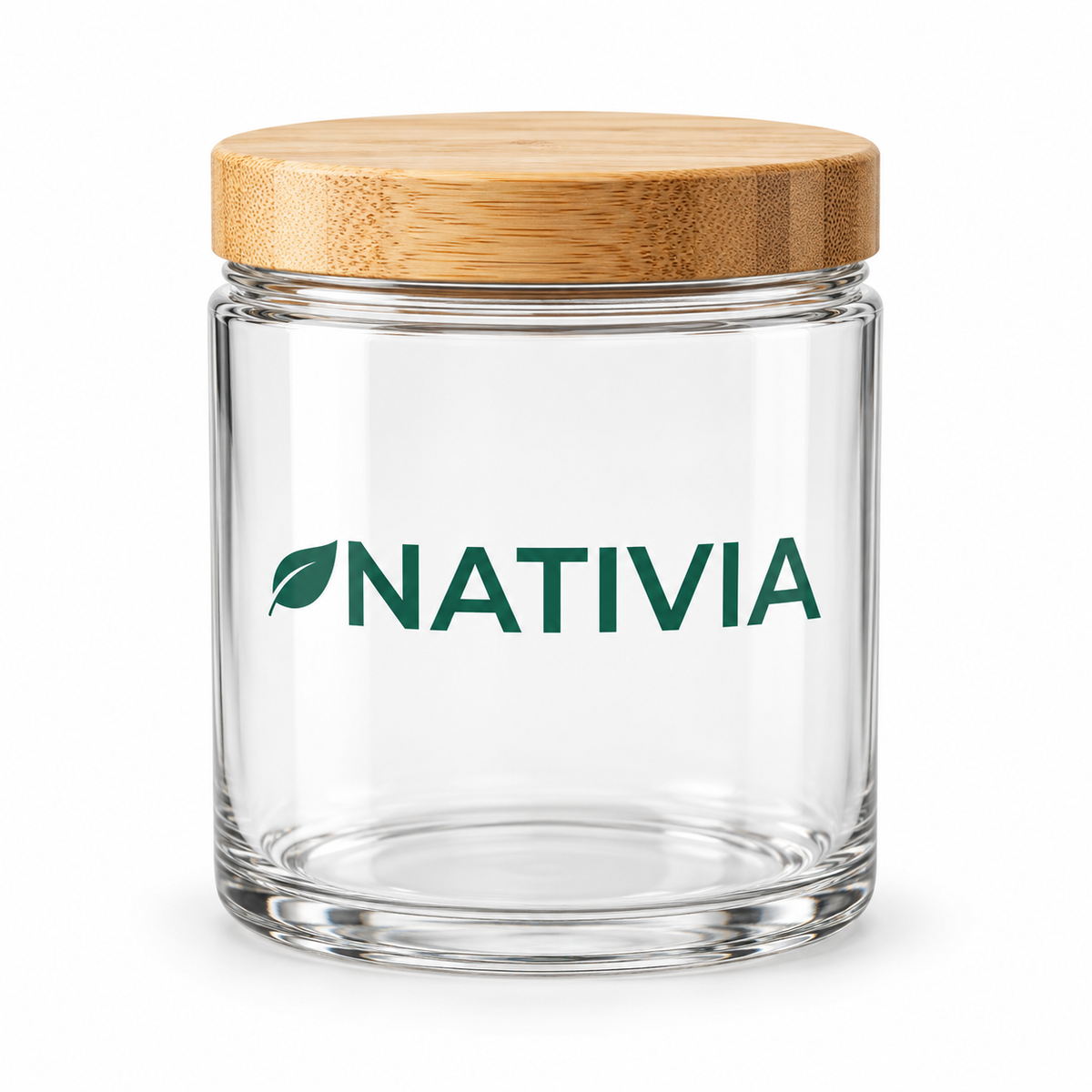 Nativia Bamboo Glass Jar